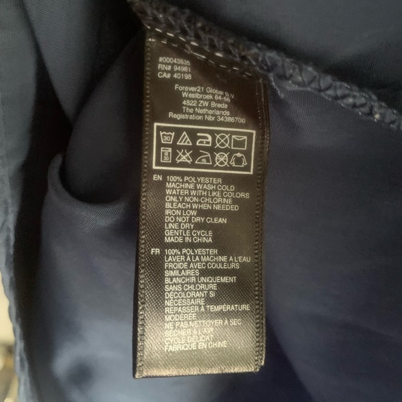 Forever 21 Navy Sateen Mini Dress - Picture 5 of 6